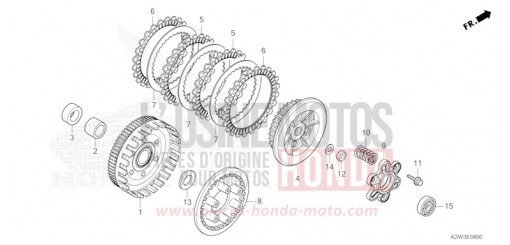 EMBRAYAGE ST125AS de 2025
